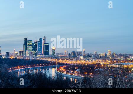 Internationales Business Center Moskau Stockfoto