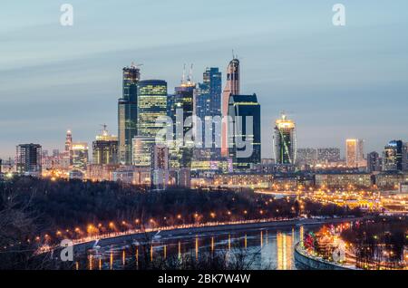 Internationales Business Center Moskau Stockfoto