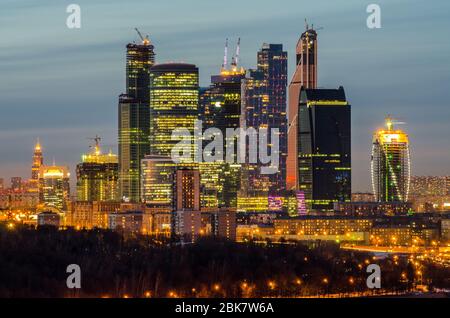 Internationales Business Center Moskau Stockfoto