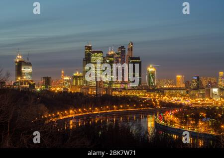 Internationales Business Center Moskau Stockfoto