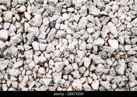 Textur von Brackstone weiß im Garten Boden für Auto Stockfoto