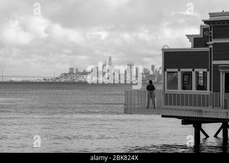 Die Aussicht von Sausalito Stockfoto