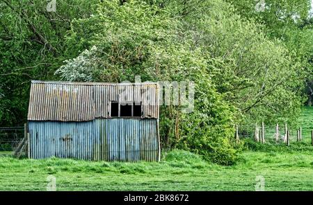 Abgebrochene Halle Stockfoto