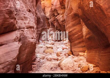 Buckskin Gulch Slot Canyon an der Grenze zu Arizona, Utah Stockfoto