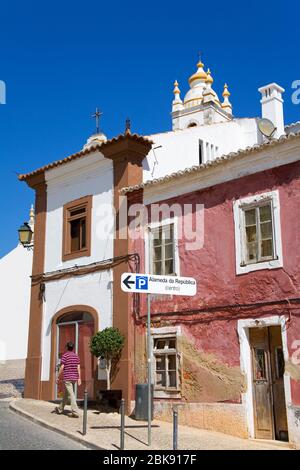 Main Kirche Nossa Senhora da Conceição, Portimao, Algarve, Portugal, Europa Stockfoto