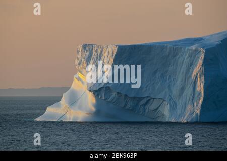 Eisberg im Morgenlicht, Grönland Stockfoto