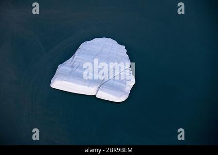 Luftaufnahme von Eisberg, Ellesmere Island, Kanada Stockfoto