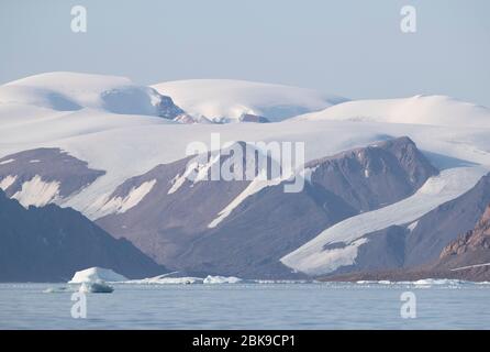 Berge, Ellesmere Island, Kanada Stockfoto
