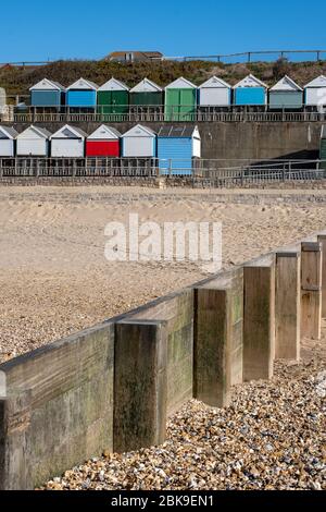 Southbourne,Bournemouth, UK-April 01,2020: Fotos von Southbourne Beach. Stockfoto