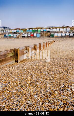 Southbourne,Bournemouth, UK-April 04,2020: Fotos von Southbourne Beach. Stockfoto