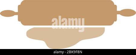 Backwerkzeug, Holzrollenstift Stock Vektor