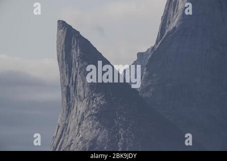 Dramatische Landschaft, Sam Ford Fjord, Baffin Island, Kanada Stockfoto