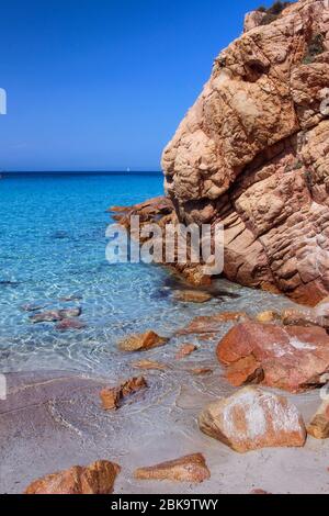 Strand La Marmorata in Sardinien Stockfoto