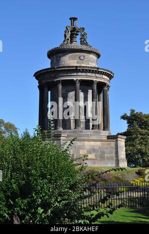 Burns Monument, Circular Temple in Regent Road, Carlton Hill, Edinburgh Stockfoto