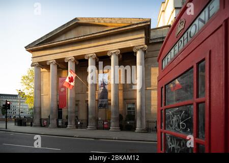 Canada House, Maison du Canada ist ein griechisches Revival-Gebäude am Trafalgar Square in London - Büros der High Commission of Canada in Großbritannien Stockfoto