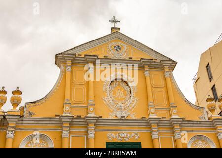 St. Dominic Church, eine römisch-katholische Kirche aus dem 16. Jahrhundert im Barockstil, UNESCO-Weltkulturerbe in Macao, China Stockfoto