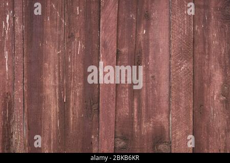 Abstrakt Holz Planken Hintergrund. Natur Holzstruktur. Außenelement. Alte bemalte Zaun von Brettern. Rustikale Naturbretter, verwitterter brauner Tisch Stockfoto