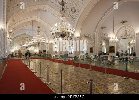 Talar-e Salam, Empfangshalle, Golestan Palast, Iran, Persien, Naher Osten Stockfoto