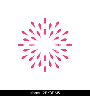 Star Flower Ornamental Zeichen Logo Vorlage Illustration Design. Vektor EPS 10. Stockfoto