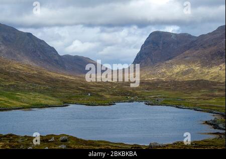 Glen Meavaig, (Gleann Mhiabhaig) Isle of Harris, Äußere Hebriden Schottland. Stockfoto