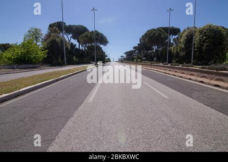 Roma, Italien. Mai 2020. Blick auf die Via Cristoforo Colombo (Foto: Matteo Nardone/Pacific Press) Quelle: Pacific Press Agency/Alamy Live News Stockfoto