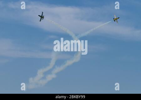 Flugtreffen der ferté alais in Frankreich Stockfoto