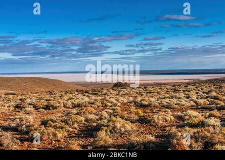 Island Lagoon, ein Salzsee in Südaustralien Stockfoto