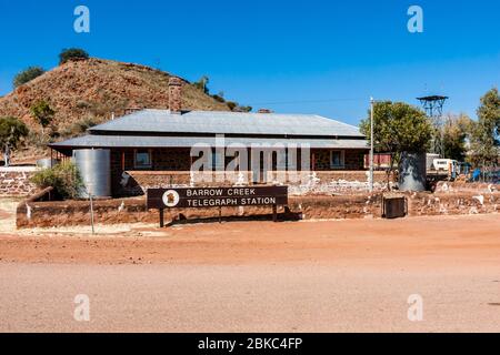 The Barrow Creek Telegraph Station, Barrow Creek, Australien Stockfoto