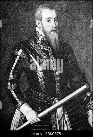 Erik XIV, 13. Dezember 1533 -. 26. Februar 1577 war vom 29. September 1560 bis 29. September 1569 König von Schweden / Erik XIV., 13. Dezember 1533 - 26. Februar 1577, war vom 29. September 1560 bis 29. September 1569 König von Schweden, historisch, historisch, digital verbesserte Reproduktion eines Originals aus dem 19. Jahrhundert / Digitale Reproduktion einer Originalvorlage aus dem 19. Jahrhundert Stockfoto