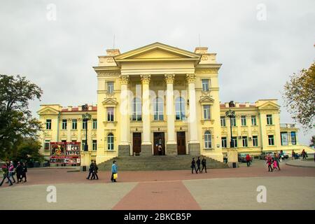 Sevastapol krim, Sevastapol ukraine, Sevastapol russland, russische Invasion, Sevastapol Blumenfest, Weiße Blume Wohltätigkeitsmesse, Weiße Blume Aktion Stockfoto