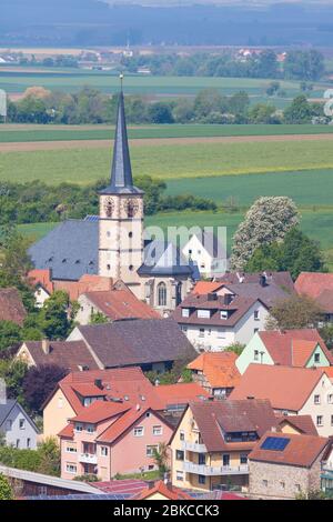 Oberschwarzach in unterfranken, Deutschland Stockfoto