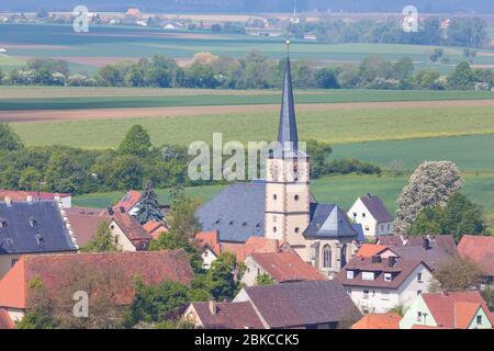 Oberschwarzach in unterfranken, Deutschland Stockfoto