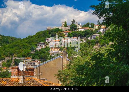 Trsat Burg auf einem Hügel in Rijeka, Kroatien Stockfoto