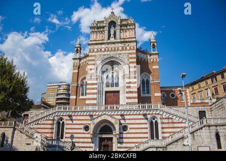 Kapuzinerkirche der Muttergottes von Lourdes in Rijeka, Kroatien Stockfoto