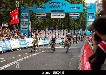 14.09.2014. London, England. Etappe 8b der Tour of Britain. Stockfoto