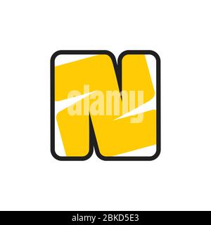 Brief nz einfaches Logo Vektor Stock Vektor