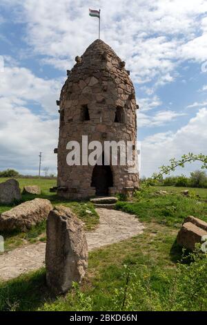 Millennium Aussichtsturm in Cserepfalu, Ungarn. Stockfoto