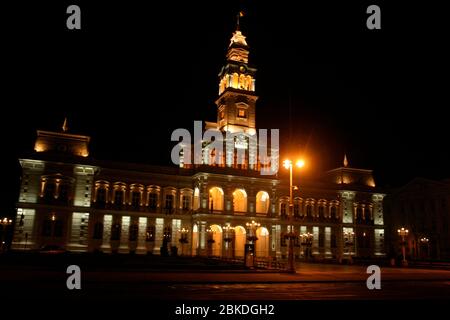 Das Rathaus in Arad, Rumänien, historisches Denkmal aus dem 19. Jahrhundert Stockfoto