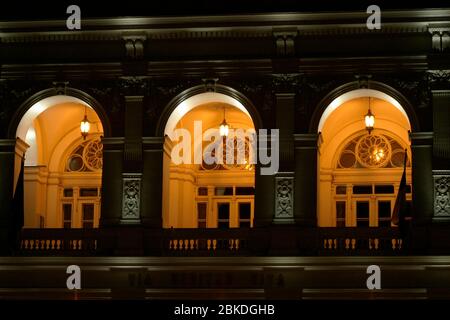 Das Rathaus in Arad, Rumänien, historisches Denkmal aus dem 19. Jahrhundert Stockfoto