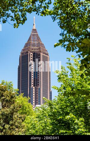 Das berühmte Bank of America Plaza-Gebäude in Atlanta, Georgia. (USA) Stockfoto