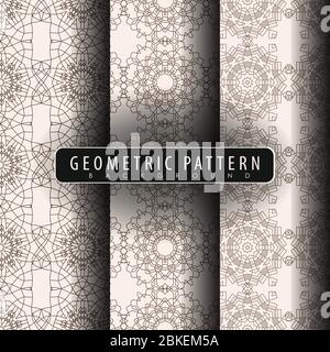 Nahtlose geometrische abstrakte Muster. Nahtlose Vektor-Hintergrund. Geeignet für Tapete, Anzeigen, Textur, Dekoration. - Vektor Stock Vektor