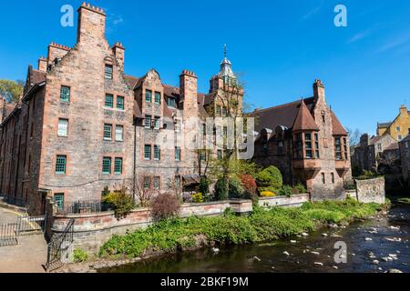 Malerisches Dean Village Edinburgh, Schottland, Großbritannien Stockfoto