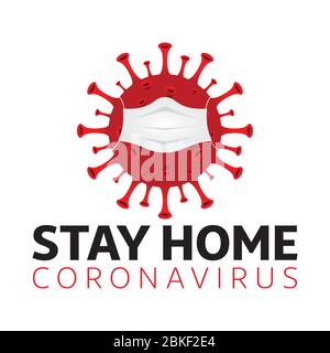 Neue Coronavirus Covid-19 Konzept Design Logo Vektor Illustration Stock Vektor