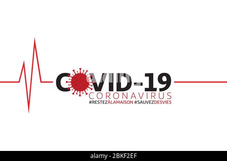 Neue Coronavirus Covid-19 Konzept Design Logo Vektor Illustration Stock Vektor