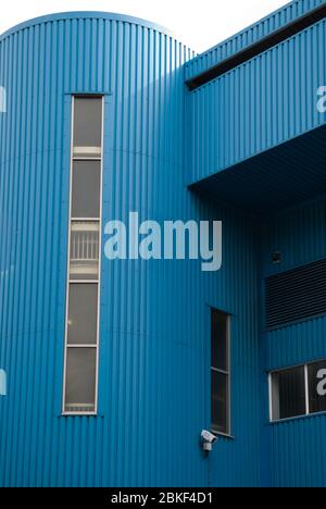 Blue Stadium 1960s 1970s Architecture Stahlbau QPR FC Loftus Road South Africa Road Stand, Shepherd's Bush, London W12 Stockfoto