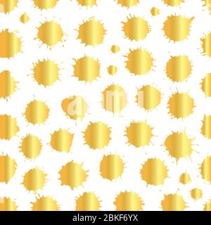 Wasserfarben und Flecktextur. Vektorgrafik Gold Stock Vektor