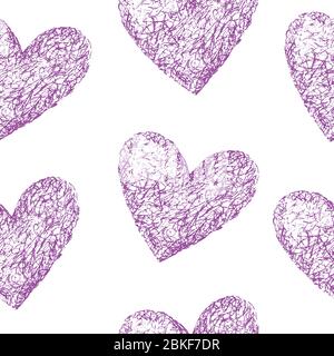 Vektor handgezeichnete Illustration. Vintage-Hintergrund. Valentine Hintergrund. Stock Vektor