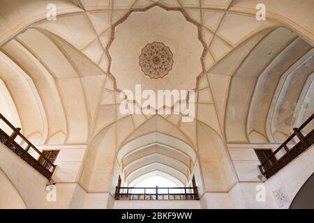 Der Flossgarten in Kashan ist eines der erstaunlichsten architektonischen Wunder der Welt. Die Menge an komplizierten Stockfoto