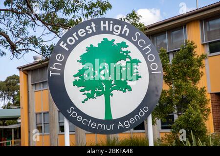 Australien, die Forest High School ist eine öffentliche Schule der Sekundarstufe in Frenchs Forest, Sydney, NSW Australien Stockfoto