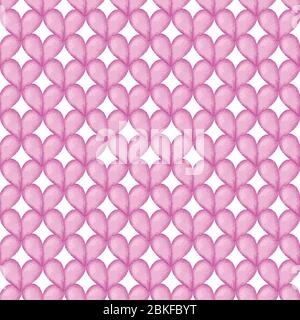 Aquarell Herzen Musterdesign. Vektor-illustration Stock Vektor